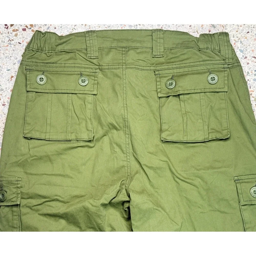 Must Way Women's Green Military Utility‎ Cargo Pants Size 14